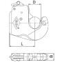 Crochet de liaison WALTERSCHEID 1208557