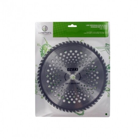 Lame 60 dents à pointes carbures 255mm -20mm UNIVERSELLE pour débroussailleuse