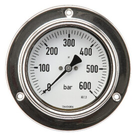Manometro attacco posteriore diametro 100 0-600bar ½" MA100600P08SSGF