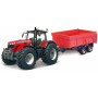 Tracteur miniature Massey Ferguson 8700 avec remorque basculante BBURAGO BB1831662