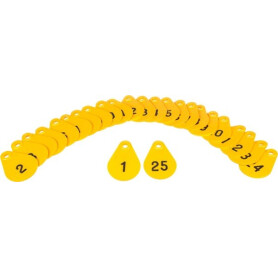 Médaillons jaune n°1-25 AKROH 3990500000020125
