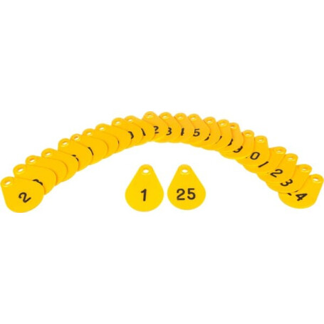 Médaillons jaune n°1-25 AKROH 3990500000020125
