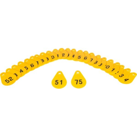 Médaillons n°51-75 jaune AKROH 3990500000025175