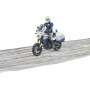 Moto de police Ducati Scrambler miniature BRUDER U62731