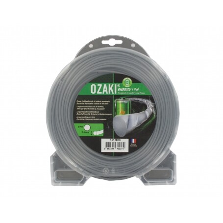 Coque fil nylon ondulé rond Diamètre 2,4mm OZAKI ENERGY LINE (87m)