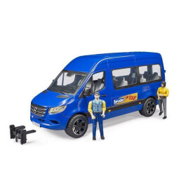 Camionette navette miniature avec chauffeur et passager BRUDER U02670