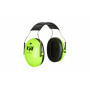 Casque anti-bruit 3M Peltor modèle enfant vert néon