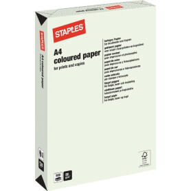 Papier A4 - 500 feuilles - vert clair STAPLES 600306ST