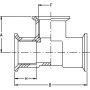 Raccord fileté en T GEOLINE 8026151
