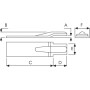 Barre de renfort 450mm UNIVERSEL 2448001