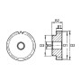 Pignon UNIVERSEL MOD413