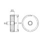 Pignon UNIVERSEL MOD540
