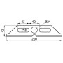 Plaque UNIVERSEL 257110N