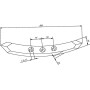 Pointe de cultivateur 500x50x20mm UNIVERSEL 447152KR
