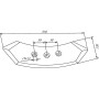 Pointe de cultivateur 510x120x12mm UNIVERSEL 444897KR