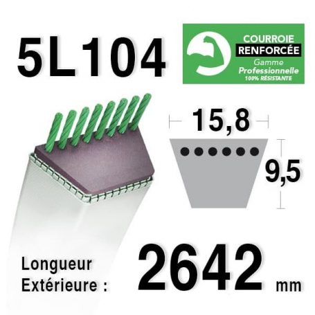Courroie 5L1040 - 5L104