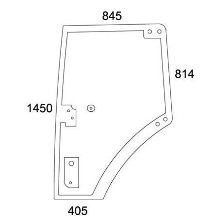 Porte gauche complète UNIVERSEL 931812033040N