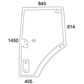 Porte gauche complète UNIVERSEL 931812033040N
