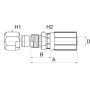 Raccord à sertir GATES 6G6MFA