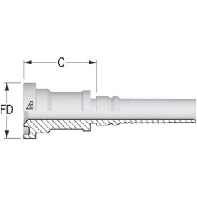Raccord ALFAGOMMA SFLH2516