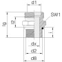 Raccord VOSS GES42L158UNF