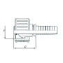 Raccord a sertir DICSA HD260202RVS