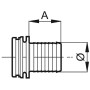 Raccord de flexible ARAG 460035