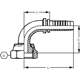 Raccord ALFAGOMMA PAV131690L
