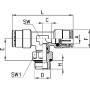 Raccord enfichable CAMOZZI 64321038