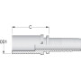 Raccord lisse ALFAGOMMA PT4042