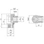Raccord VOSS RSWS16SR12WD