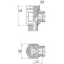 Raccord VOSS RSWS20SM27WD