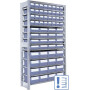 Rayonnage suivant 64 bacs 50cm BITO SKR3A