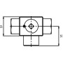 Robinet a 3 voies 1-2 PISTER KH3KSR08