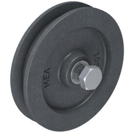 Ruote da cancello in ghisa 120 mm senza staffa MEA TB11330455