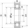 Roulement à rouleaux cylindriques 50x90x2mm SKF NUP210ECJ