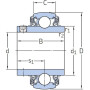 Roulement SKF YAR2051002LPWSS