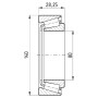 Roulement à rouleaux côniques SKF 750030216