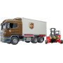 Camion miniature UPS avec chariot élévateur BRUDER U03581