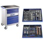Servante d'atelier avec kit 123 outils EXPERT E220310