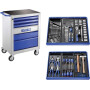 Servante d'atelier avec kit 123 outils EXPERT E220310