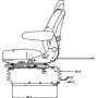 Siège à suspension pneumatique SEARS AS3045A