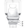 Siège à suspension pneumatique SEARS AS3045A