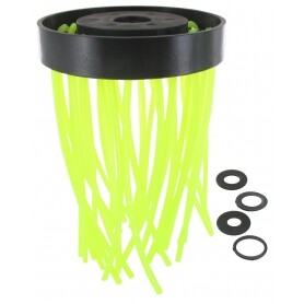 Tête plastique brosse 32 fils nylon, diamètre 120mm UNIVERSEL