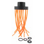 Tête plastique brosse 16 fils nylon, diamètre 80mm UNIVERSEL