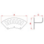 Support de tuyau UNIVERSEL WG6123