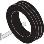Traverses d'arrêt pour pneus 1000mm BITO STR102
