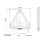 Triangle réfléchissant SACEX 2090L72200