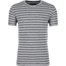 Tee-shirt gris-noir chiné L UNIVERSEL KW207820068050