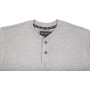 Tee-shirt ML boutons gris chiné S UNIVERSEL KW207811066046